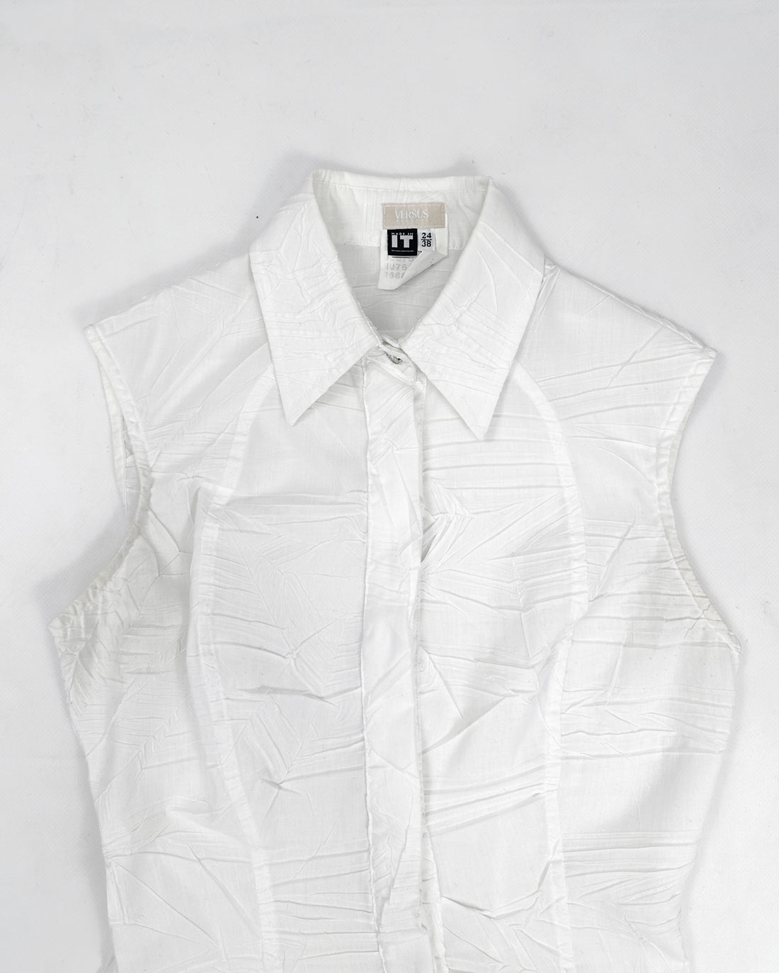 Versace Sleeveless Pleated Shirt 2003