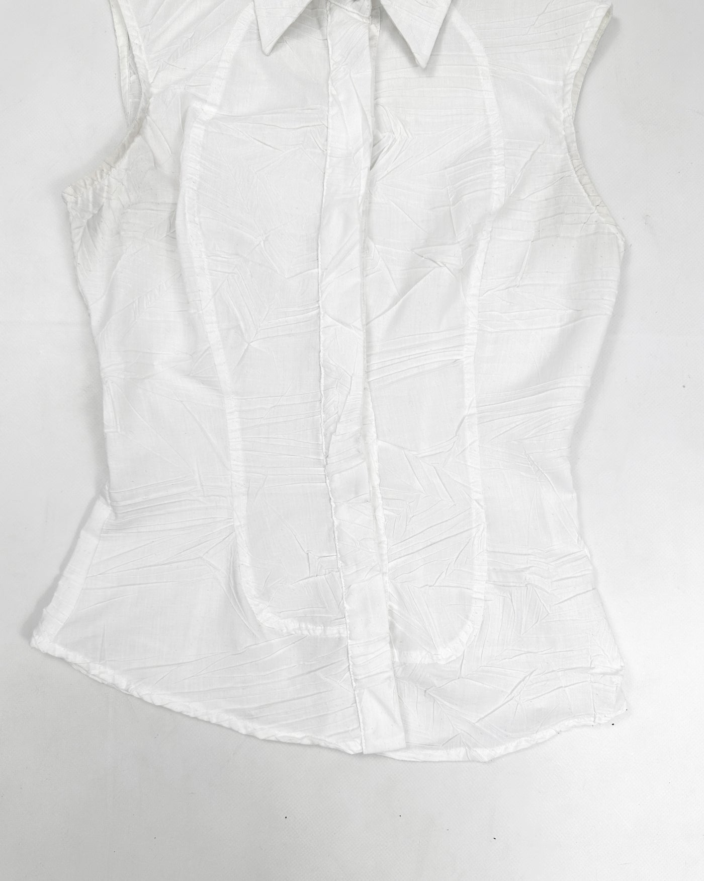 Versace Sleeveless Pleated Shirt 2003