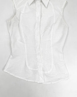 Versace Sleeveless Pleated Shirt 2003