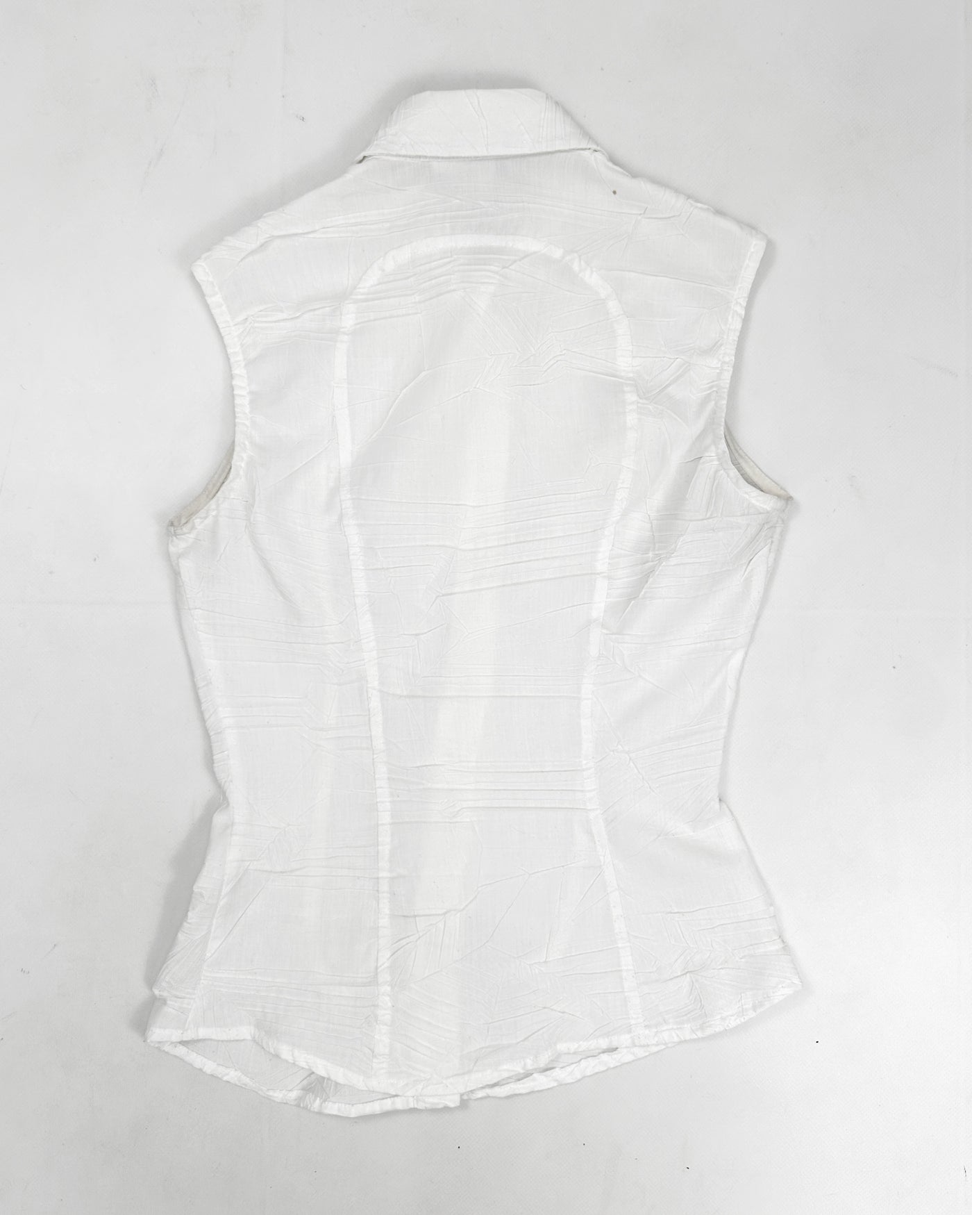 Versace Sleeveless Pleated Shirt 2003