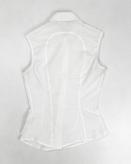 Versace Sleeveless Pleated Shirt 2003