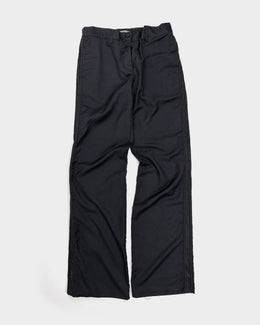 Bottega Veneta Black Silk Pants 2000's