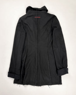 Jean Paul Gaultier Raw Edge Black Coat 2000's - Vintagetts