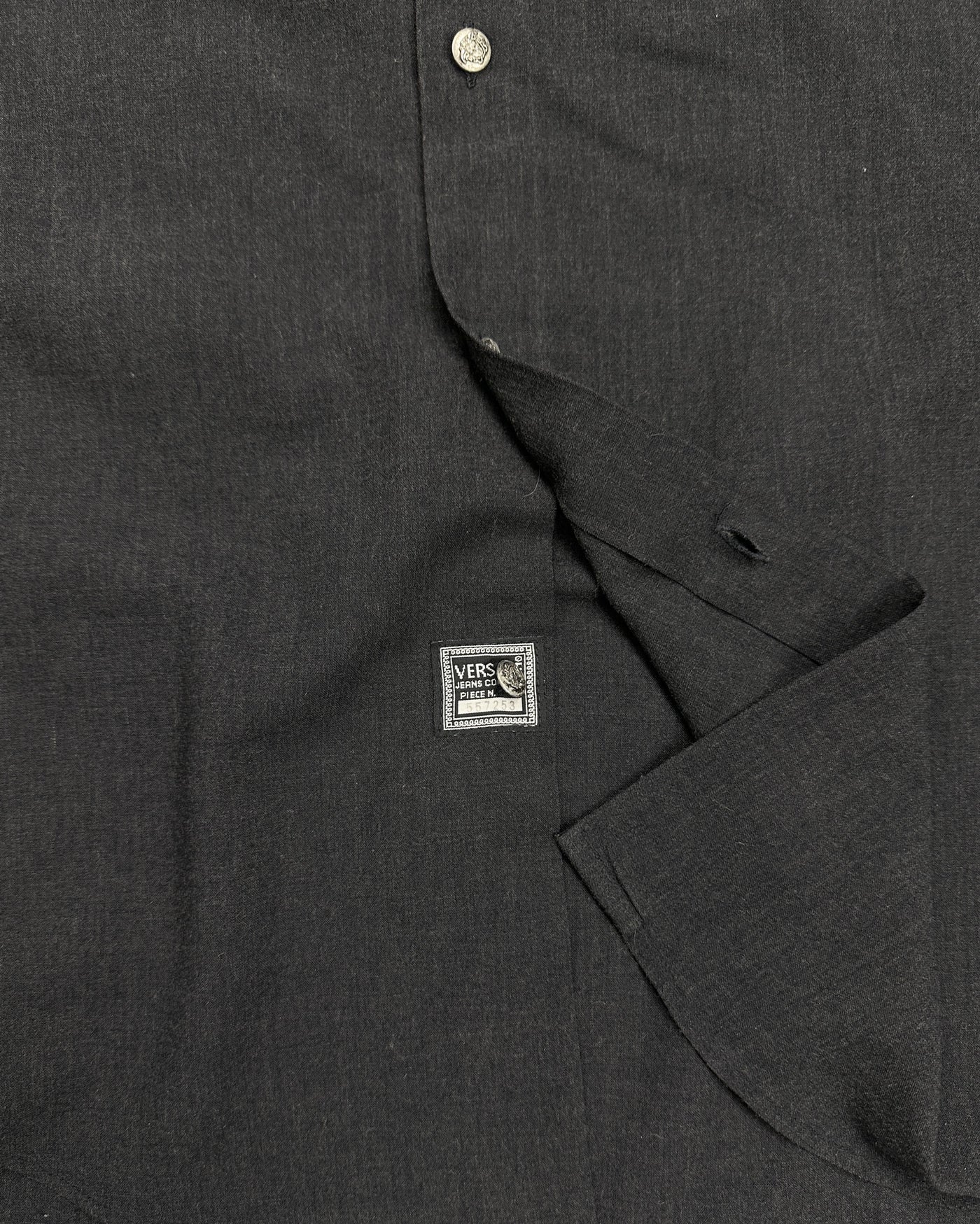 Versace Grey Viscose + Wool Shirt 1990's - Vintagetts