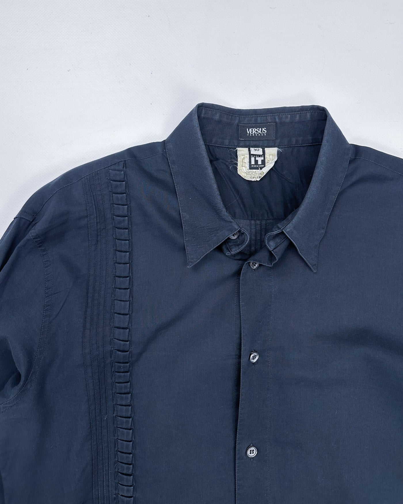Versace Black Decorated Light Shirt 2000's - Vintagetts