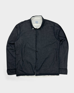 Kenzo Home 2 Layer Black Cotton Shirt 1990's - Vintagetts