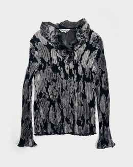 Hanae Mori Pleated Top 1990's - Vintagetts