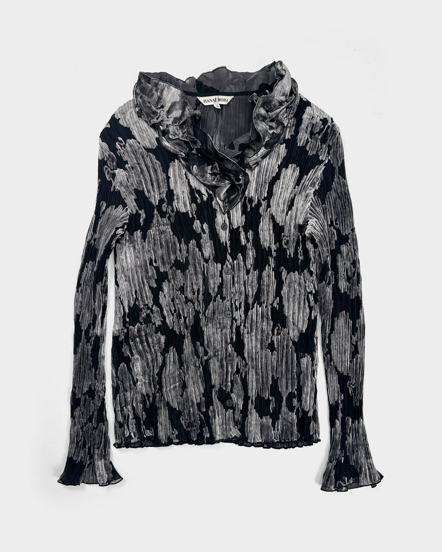 Hanae Mori Pleated Top 1990's