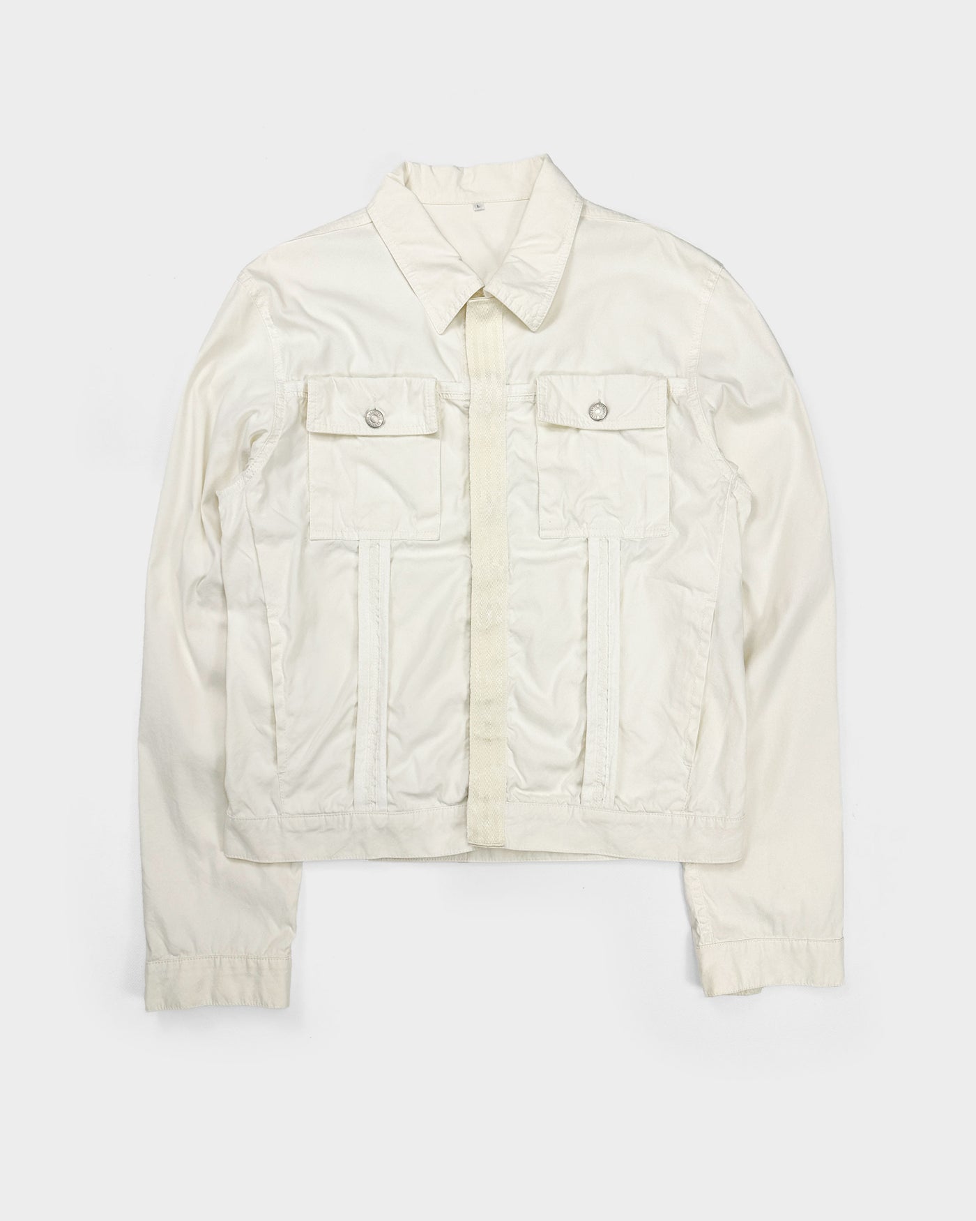 Jil Sander White Denim Jacket 2000's