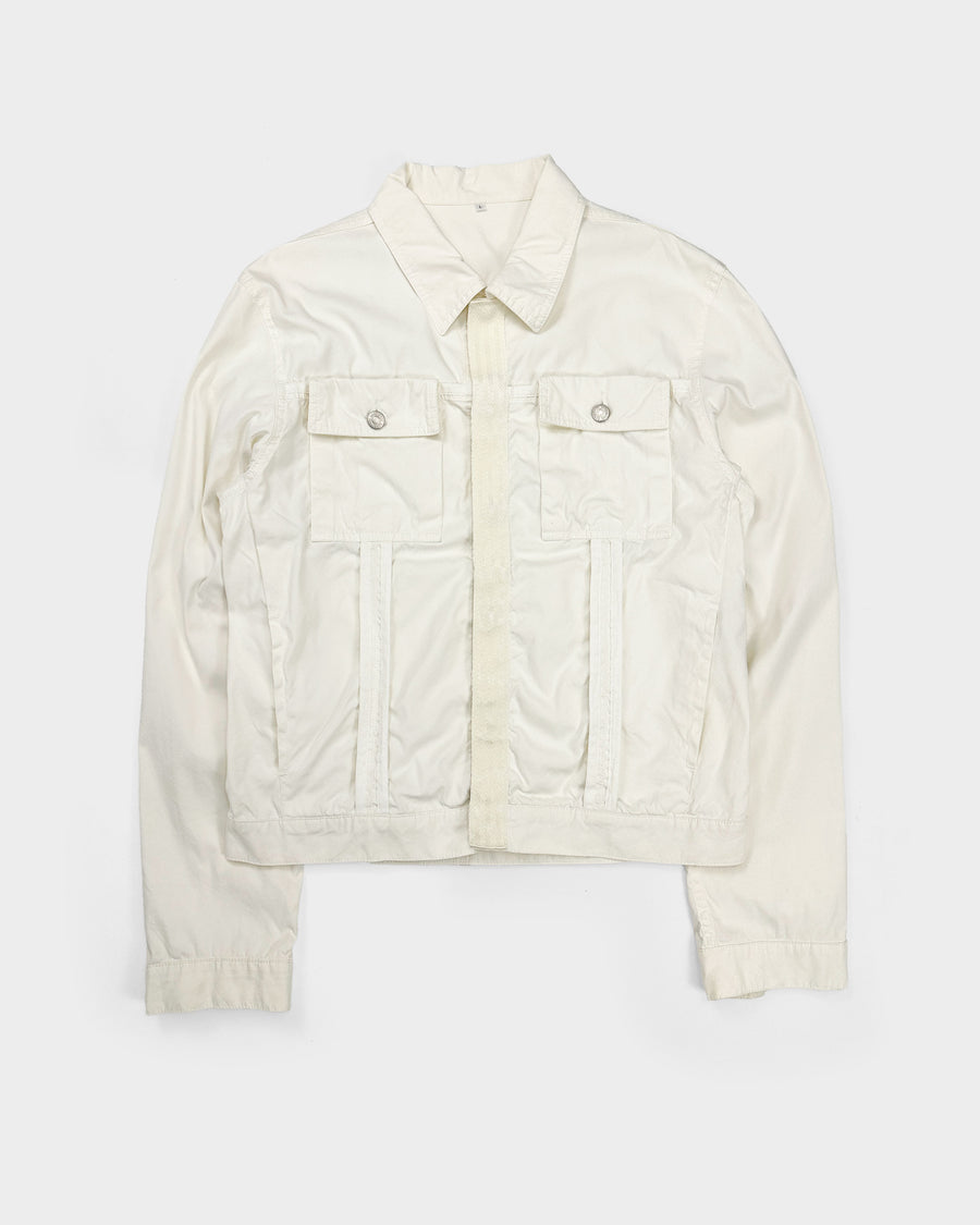 Jil Sander White Denim Jacket 2000's