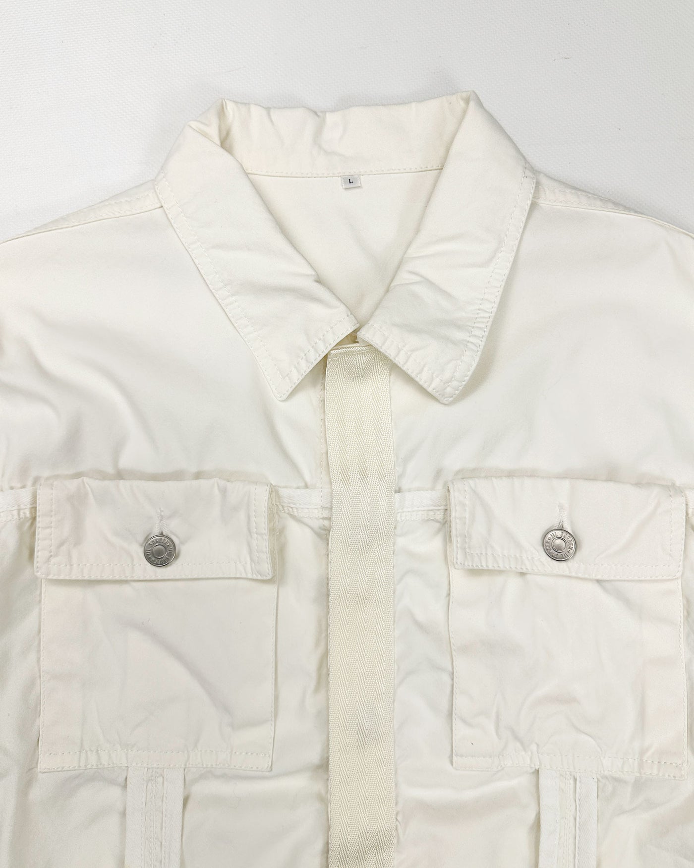 Jil Sander White Denim Jacket 2000's