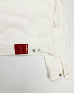 Jil Sander White Denim Jacket 2000's