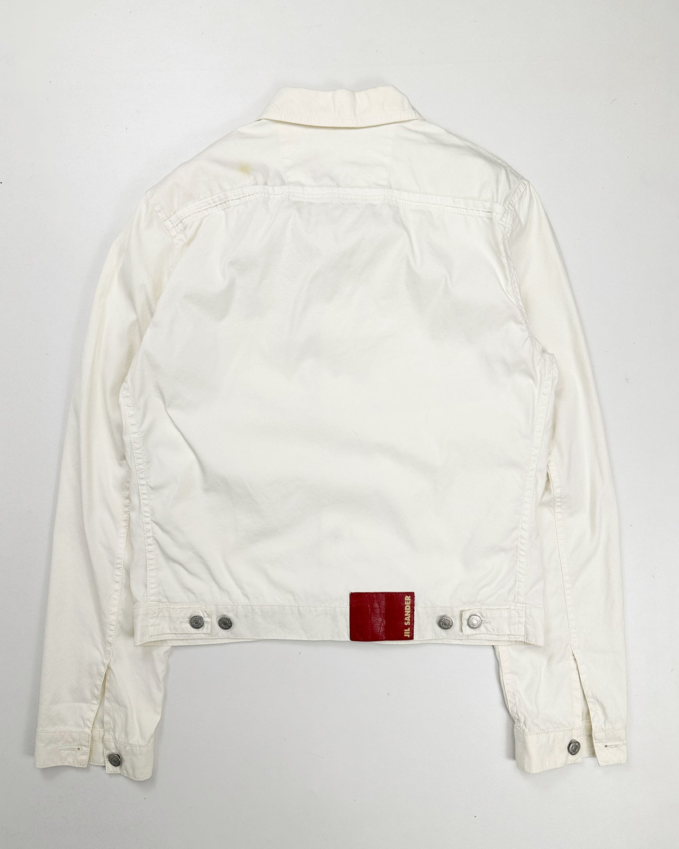 Jil Sander White Denim Jacket 2000's