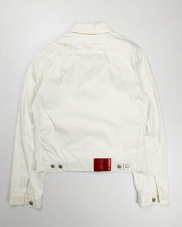 Jil Sander White Denim Jacket 2000's