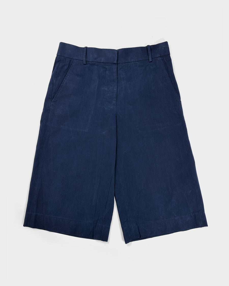 Marni Navy Blue Cotton Shorts 2000's