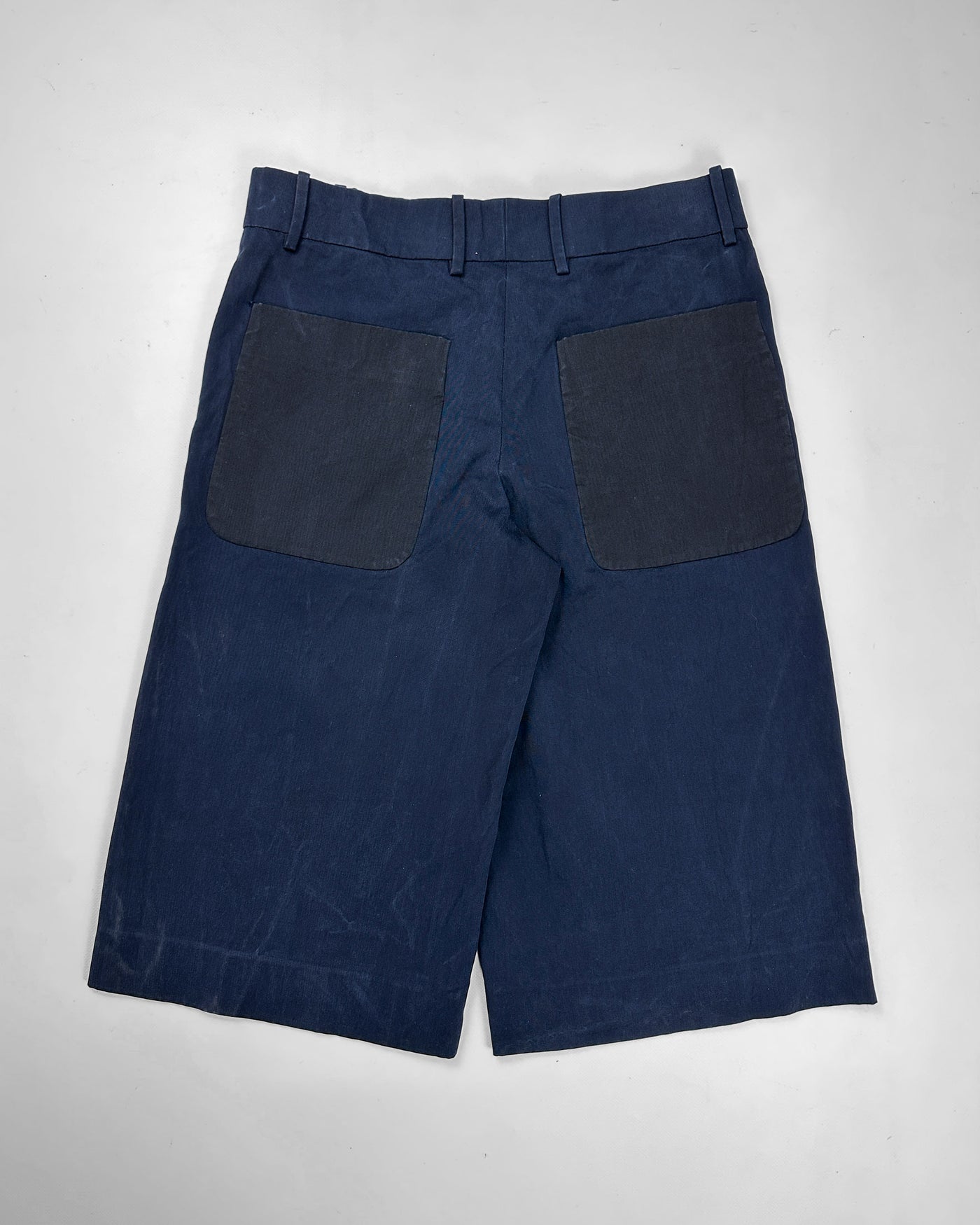 Marni Navy Blue Cotton Shorts 2000's