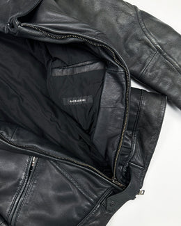 Gazzarrini Black Leather Jacket 2000's