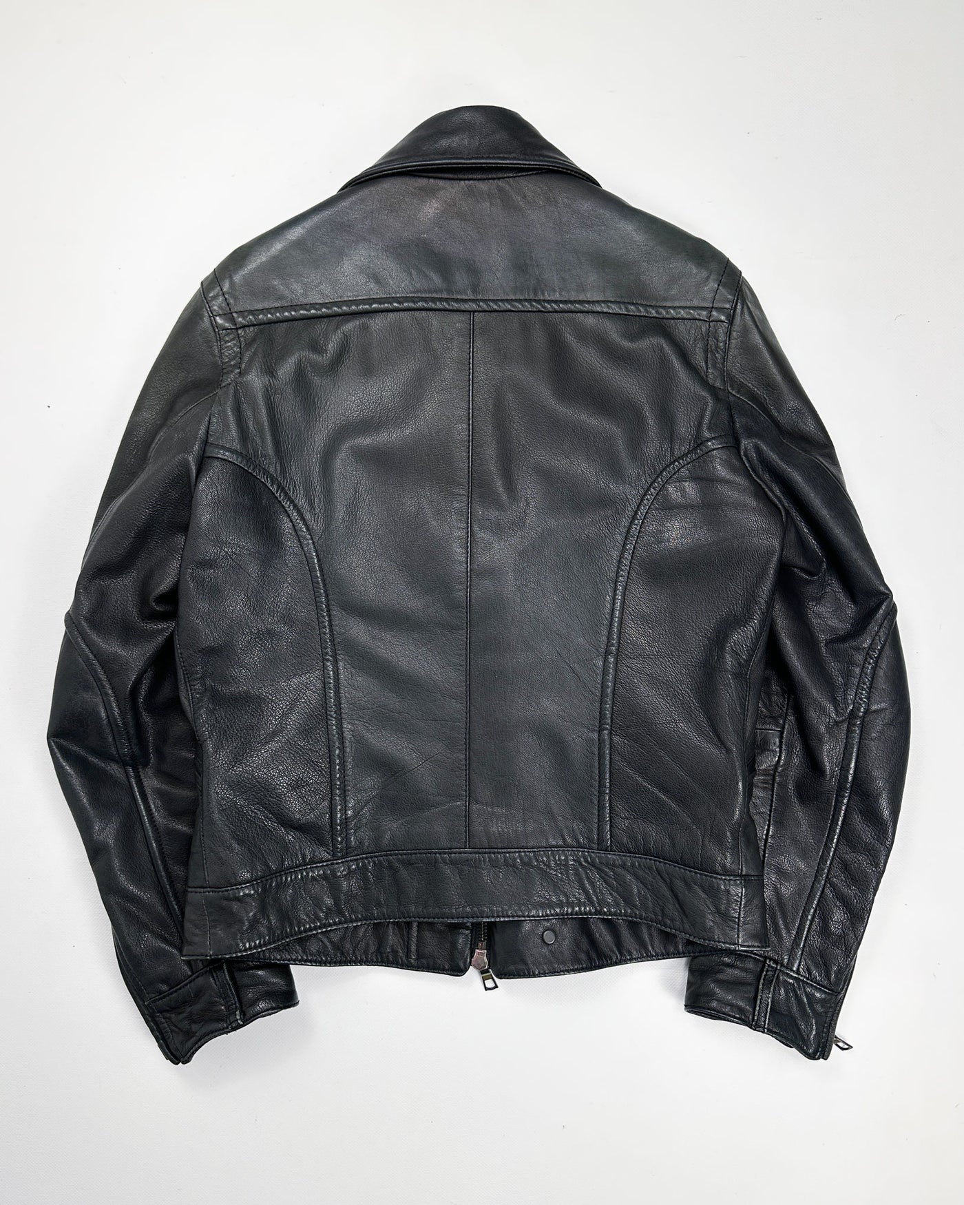 Gazzarrini Black Leather Jacket 2000's