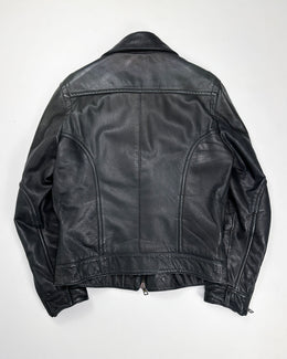 Gazzarrini Black Leather Jacket 2000's