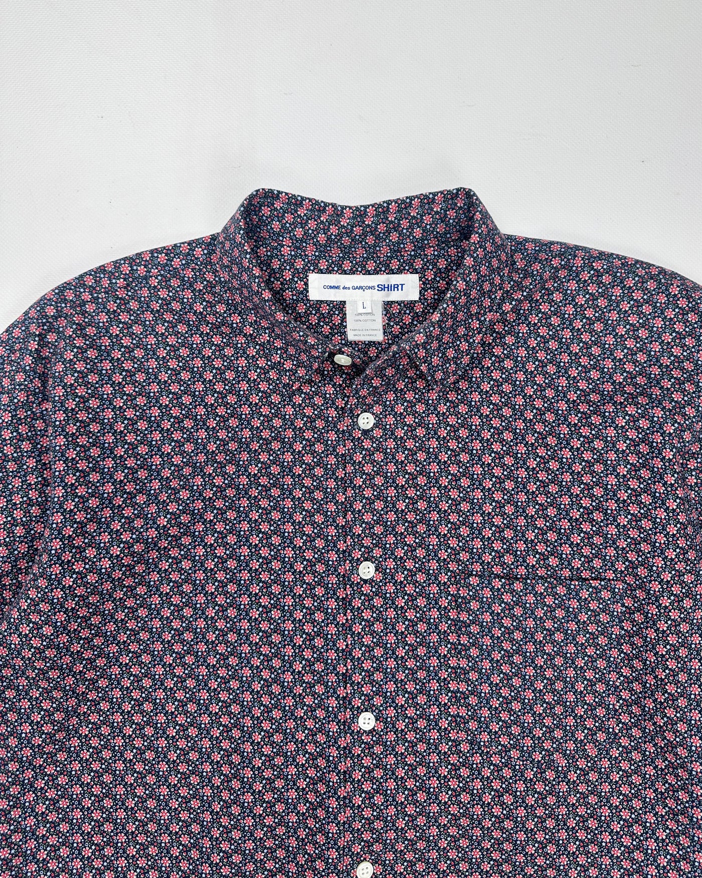 Comme des Garçons Shirt Flower Print Shirt 2000's