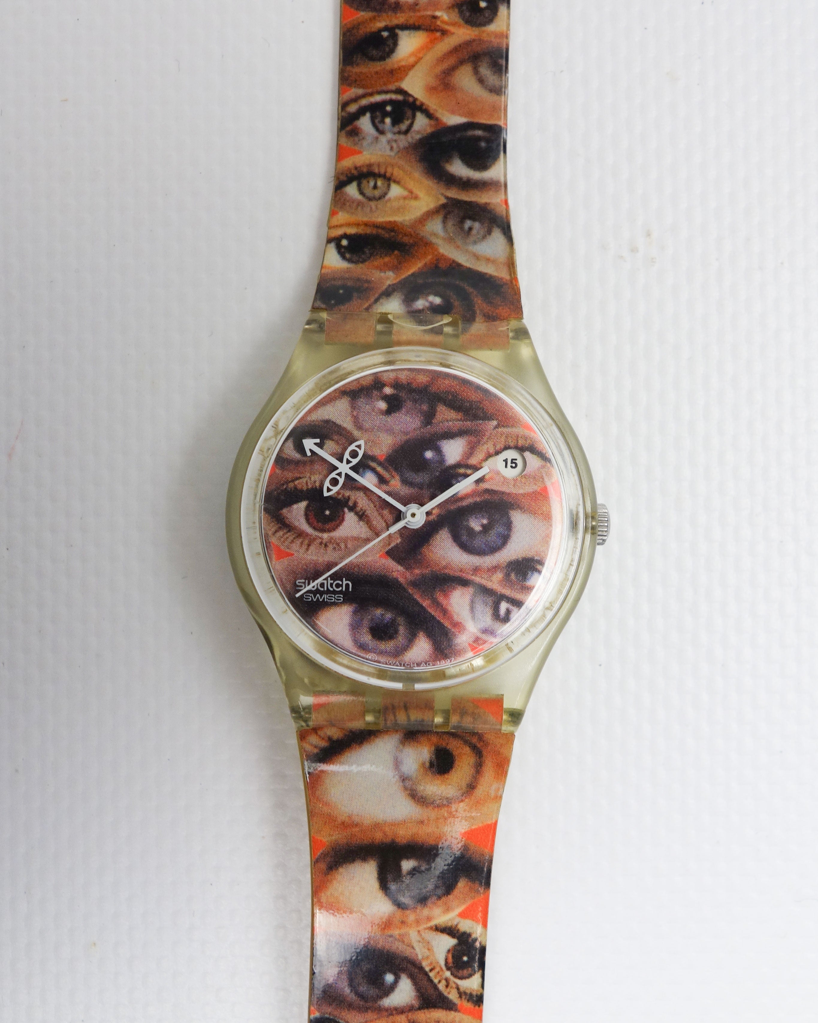 Swatch "The Eyes Of Time" Plastic Watch 1997 - Vintagetts