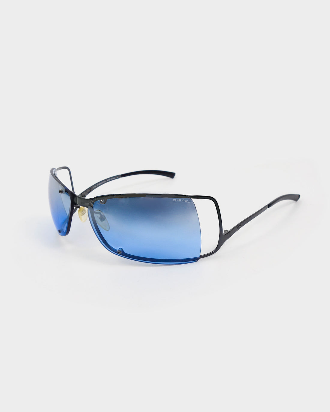 Diesel Cold-Frame Blue Smoked Sunglasses 2000's