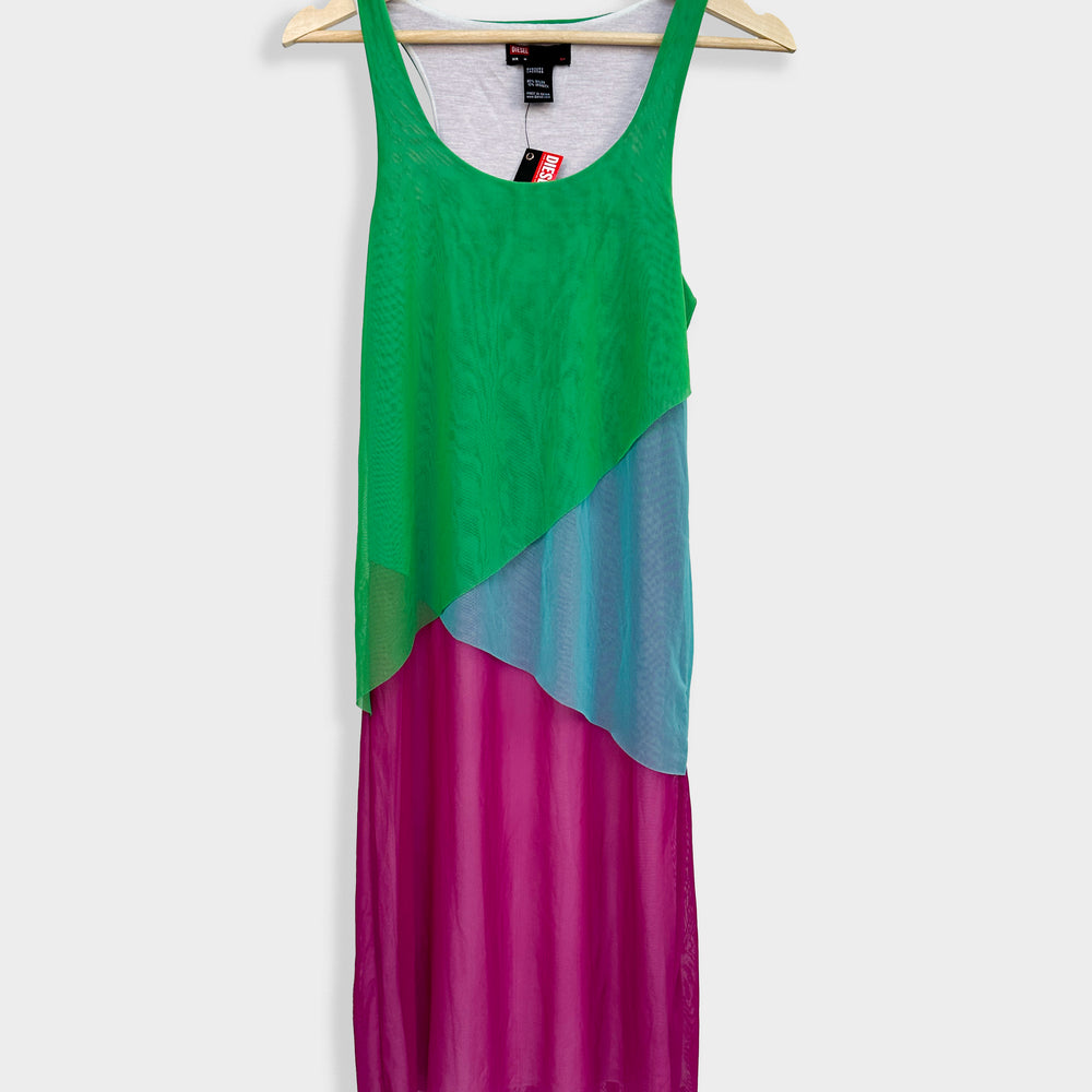 Diesel Elastic Tricolor Dress 2000's