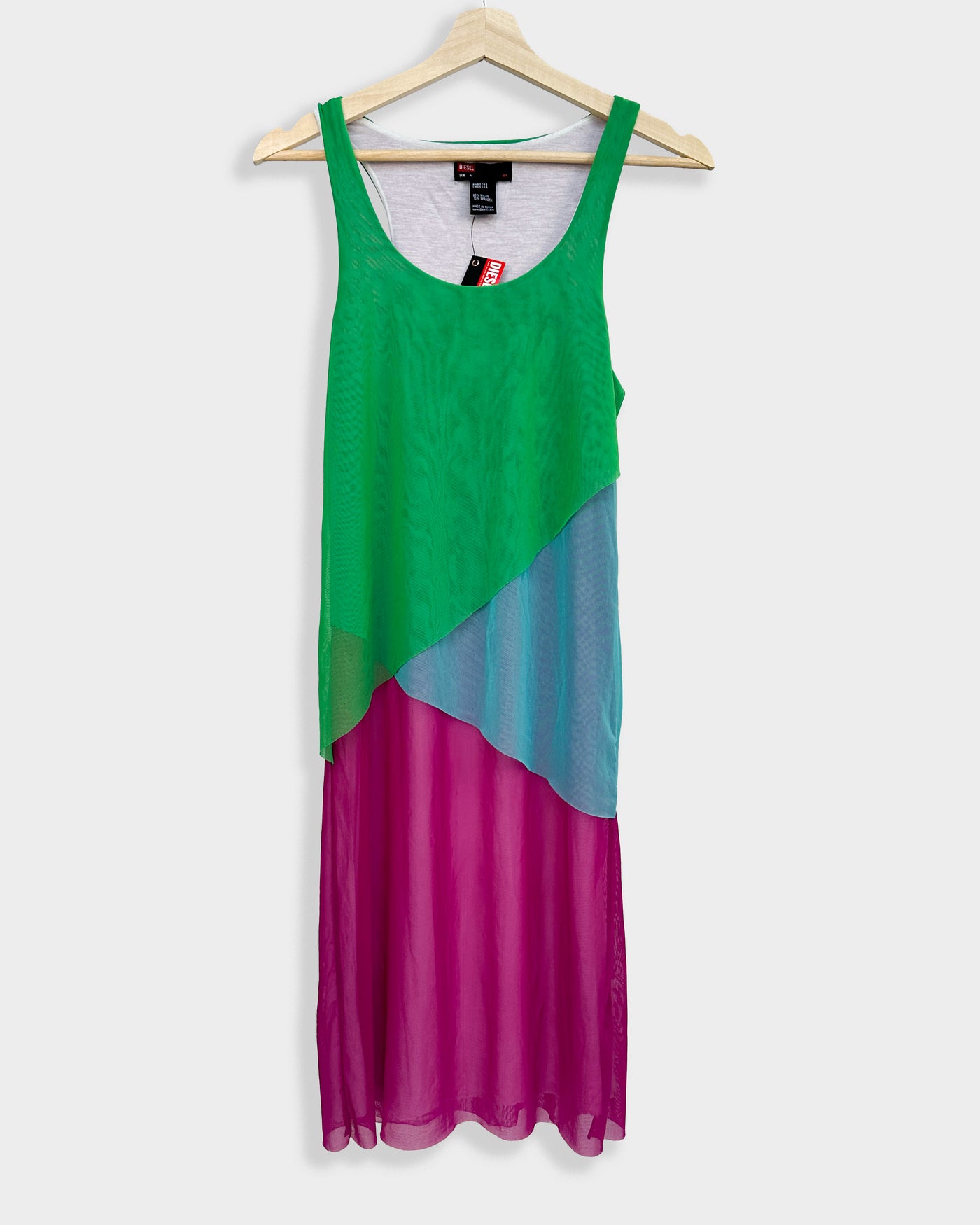 Diesel Elastic Tricolor Dress 2000's Vintage TTS Diesel Elastic Tricolor Dress 2000's Vintage TTS