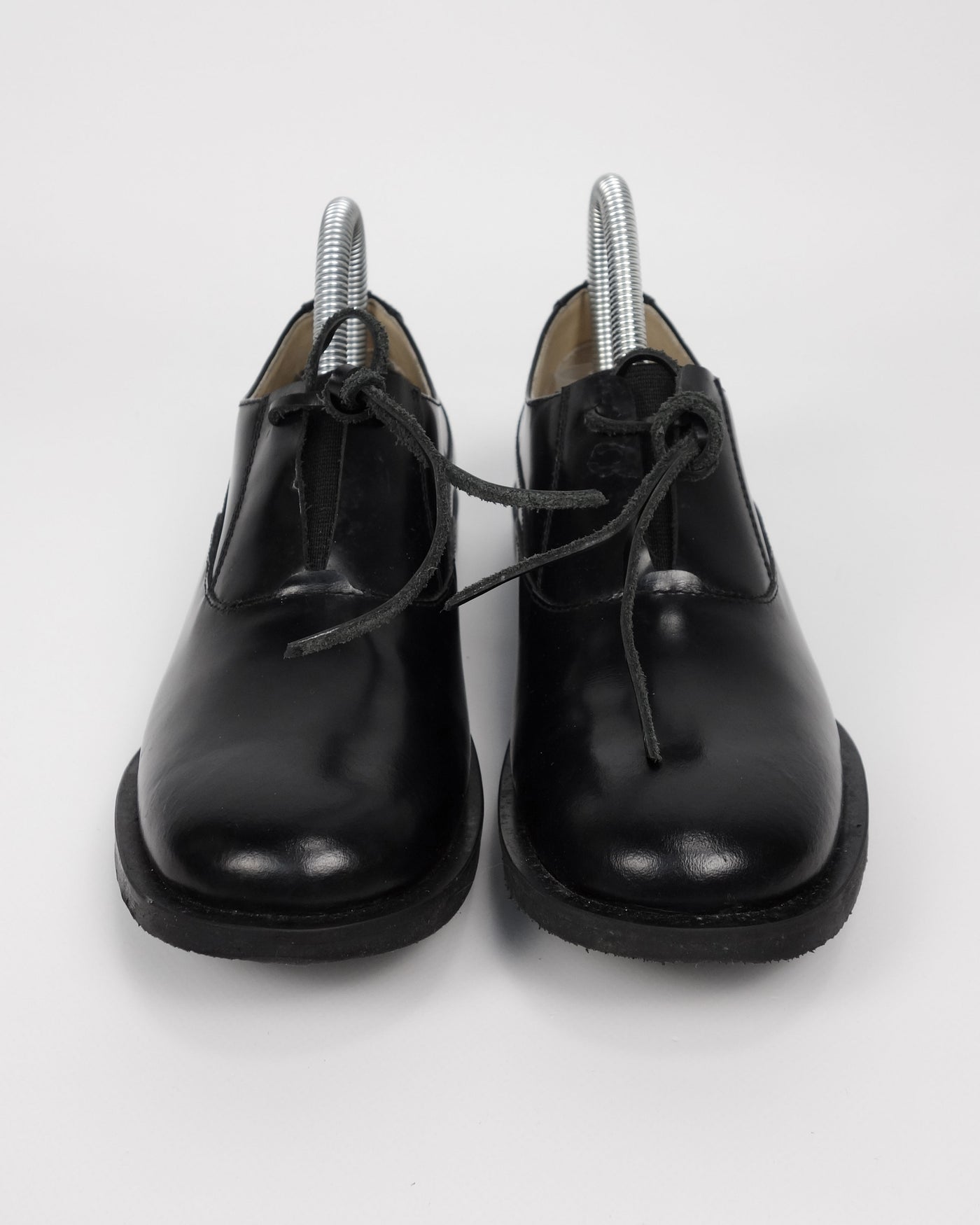 Marithé Francois Girbaud Black Leather Shoes 1990's