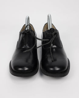 Marithé Francois Girbaud Black Leather Shoes 1990's