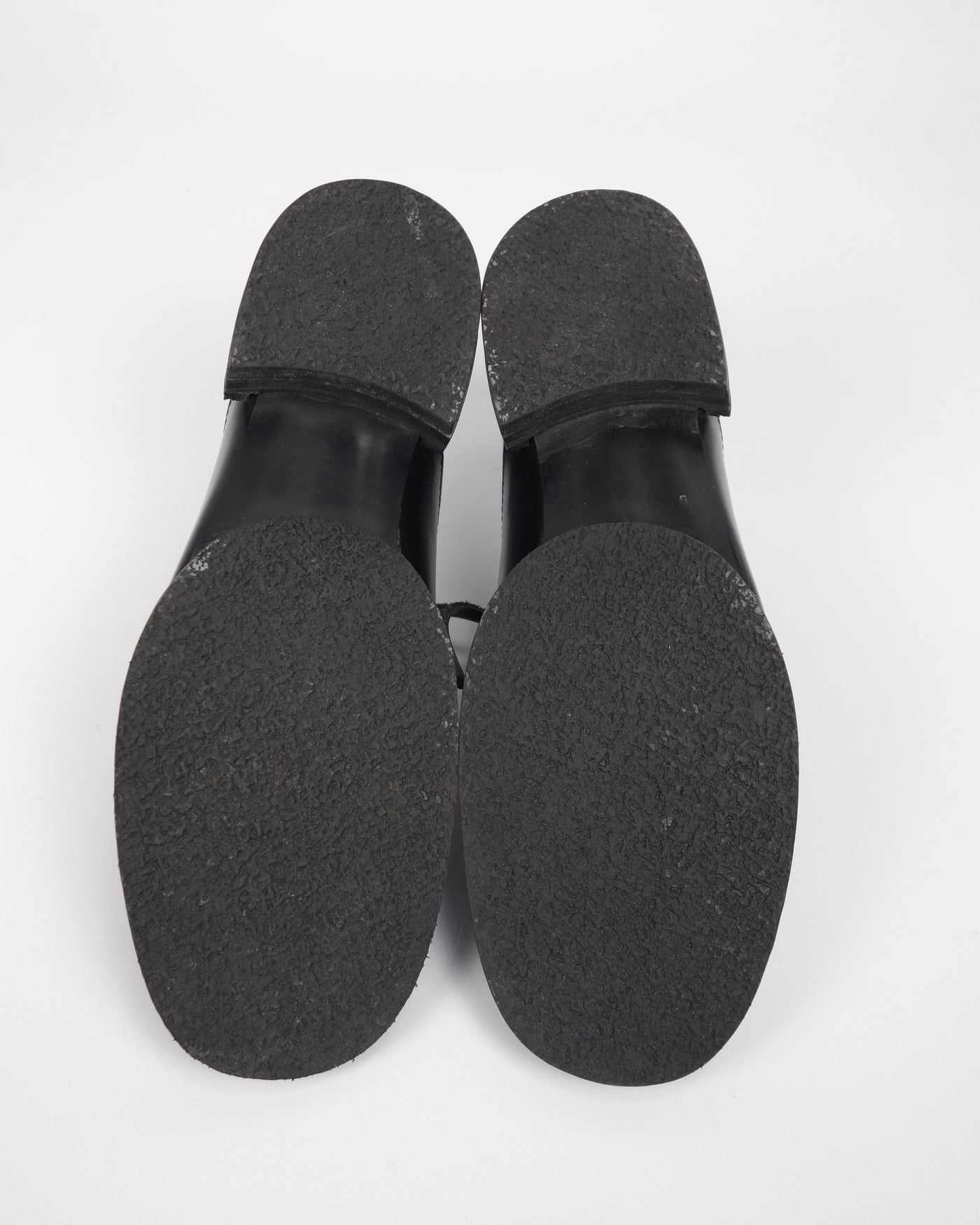 Marithé Francois Girbaud Black Leather Shoes 1990's