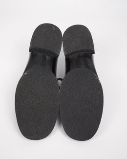 Marithé Francois Girbaud Black Leather Shoes 1990's