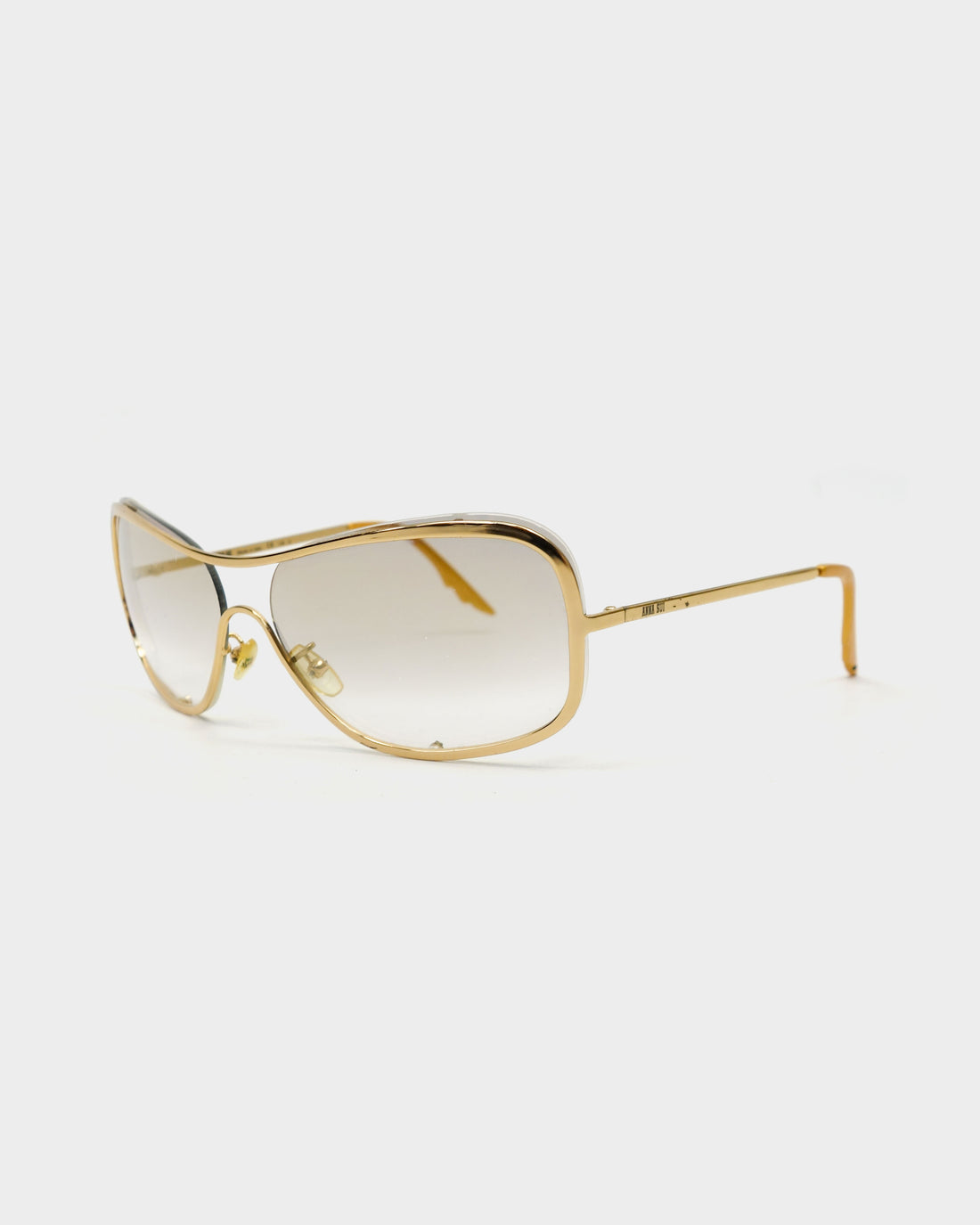 Anna Sui Aviator Golden Sunglasses 2000's