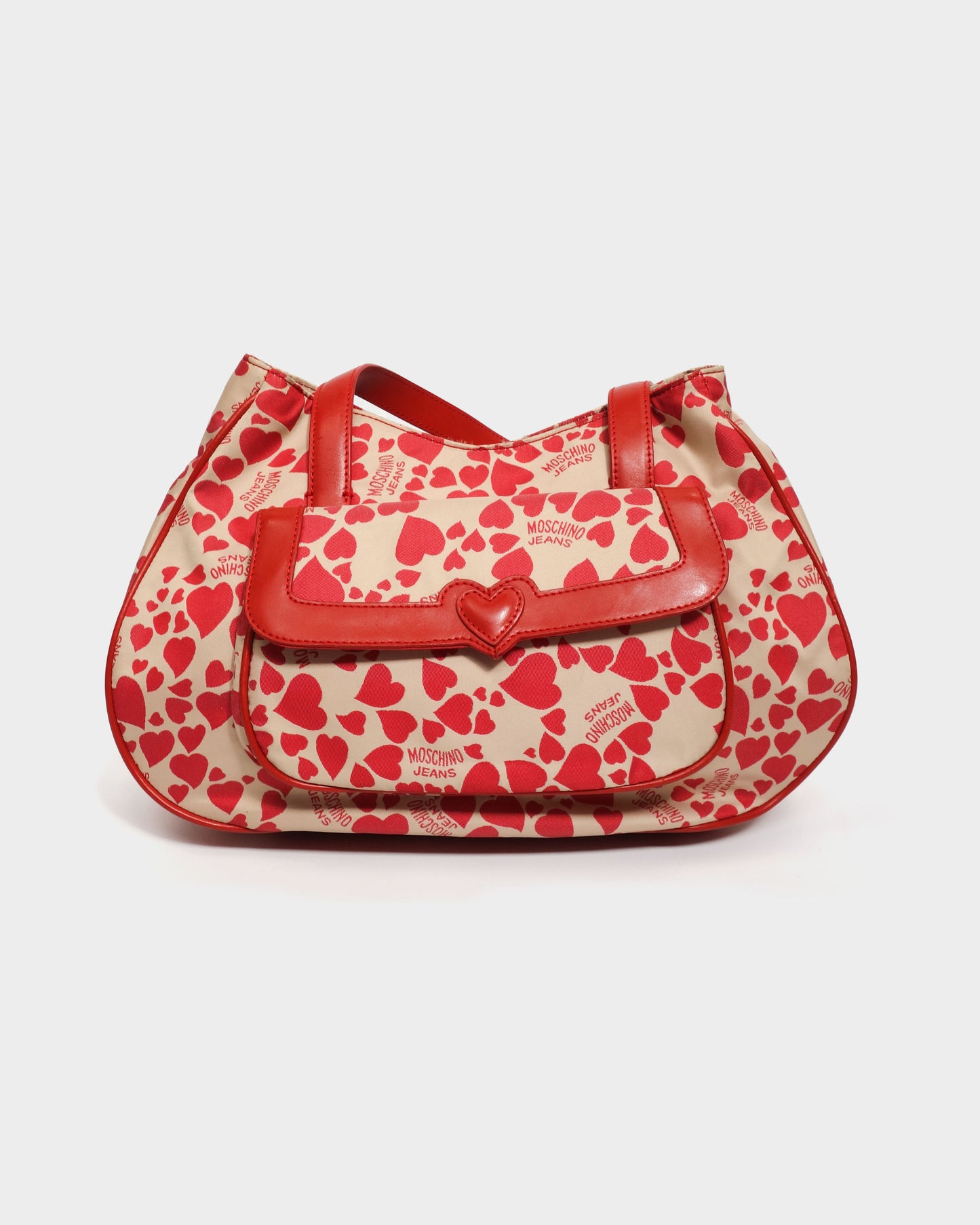 Moschino Red Hearts Shoulder Bag 2000's