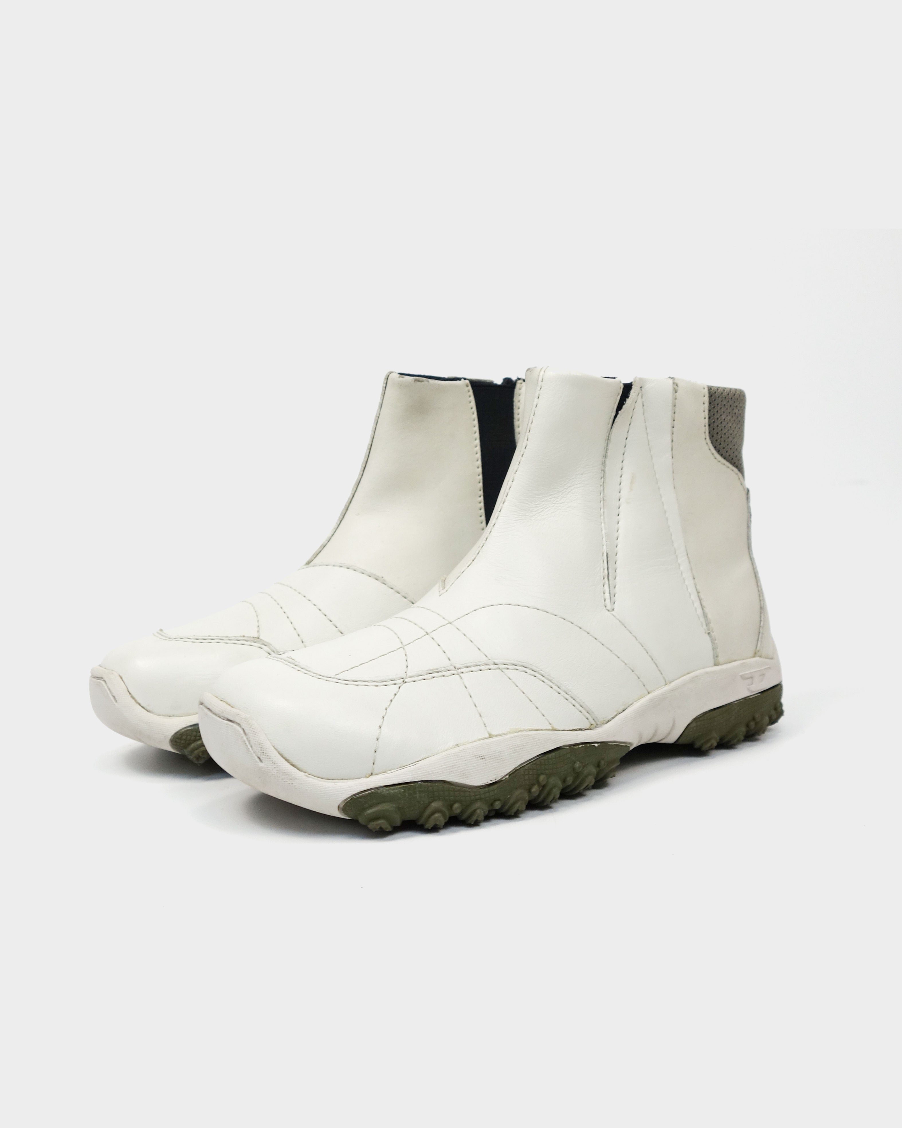 Diesel white shop boots