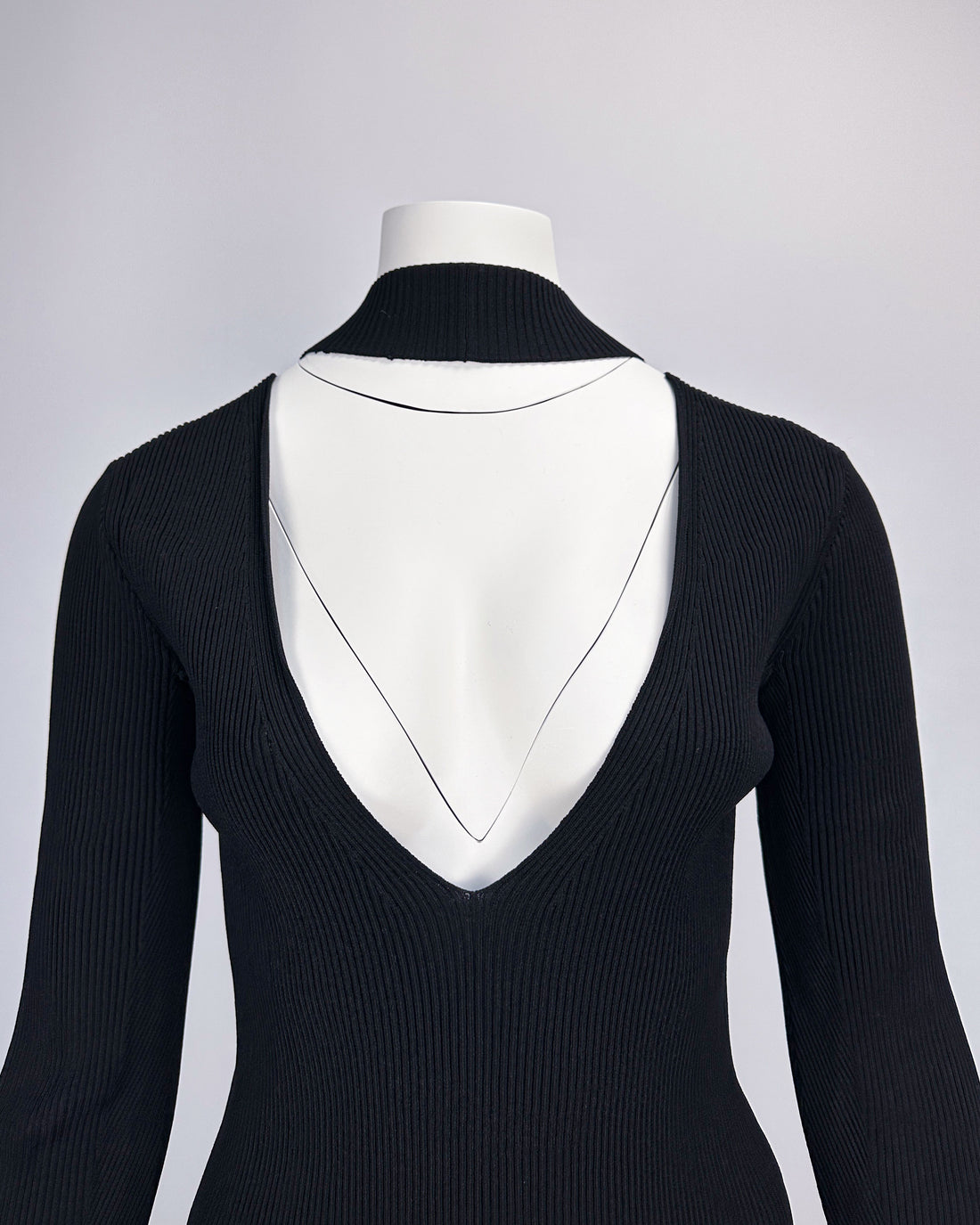 Helmut Lang Black Knit Dress 2000's