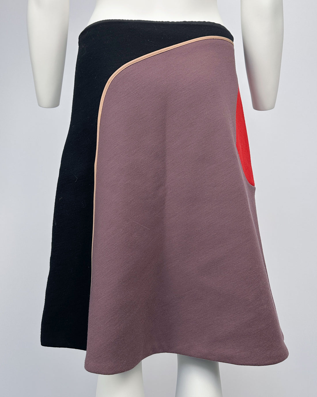 Marni Color Block Double Layer Skirt 2000's