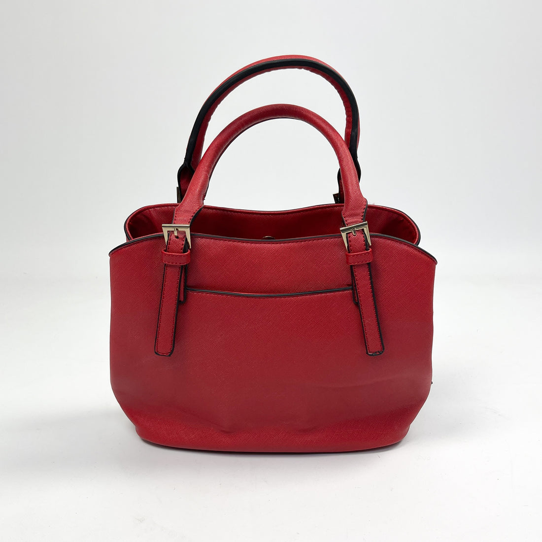 Mugler Red Rough Leather Bag 2000's