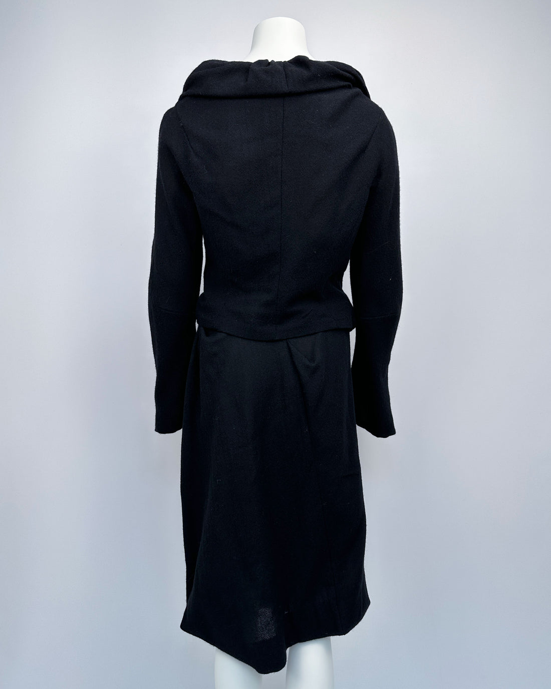 Vivienne Westwood Black Wool Pleated Set 1990's