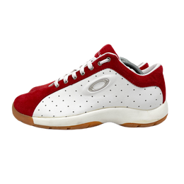 Oakley Factory Pillow Red Suede Sneakers 2000's