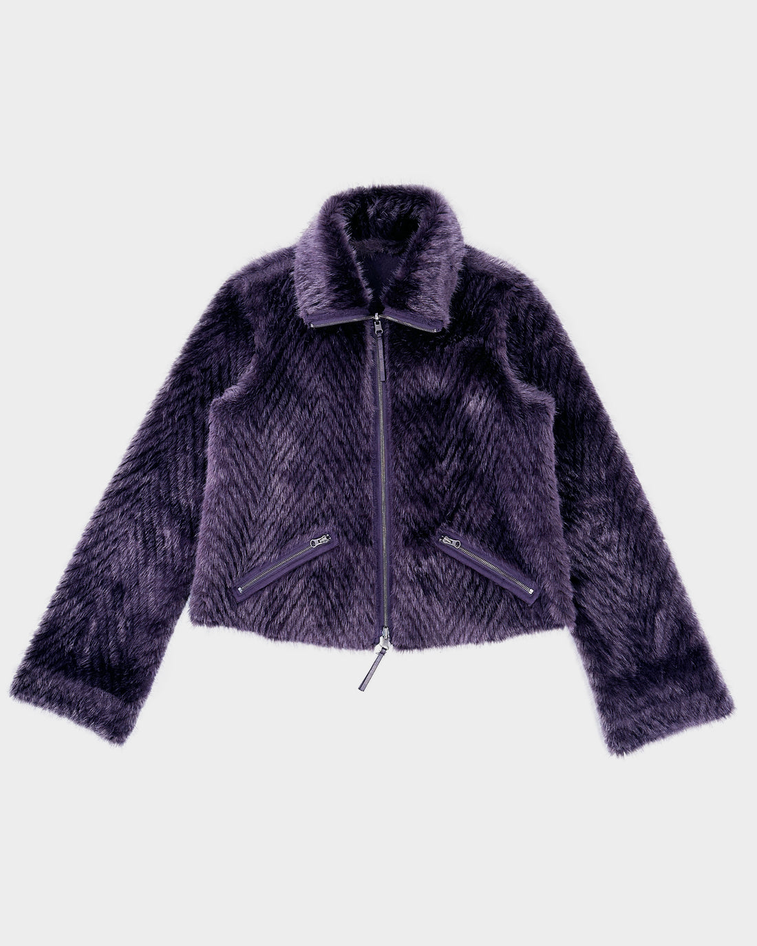 Armani Reversible Purple Fur Jacket 2000's
