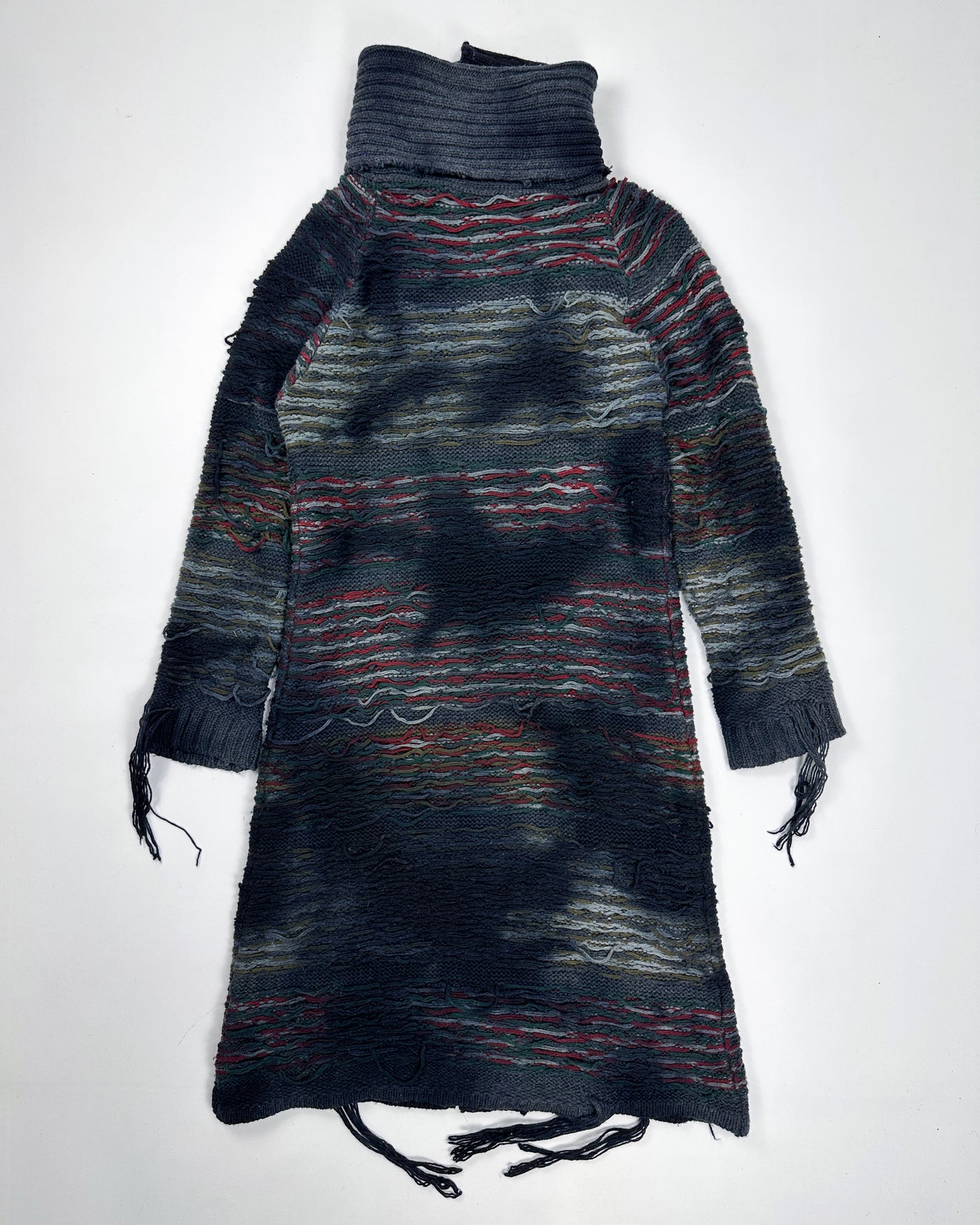 Diesel Distressed Wool Long Coat 2000's