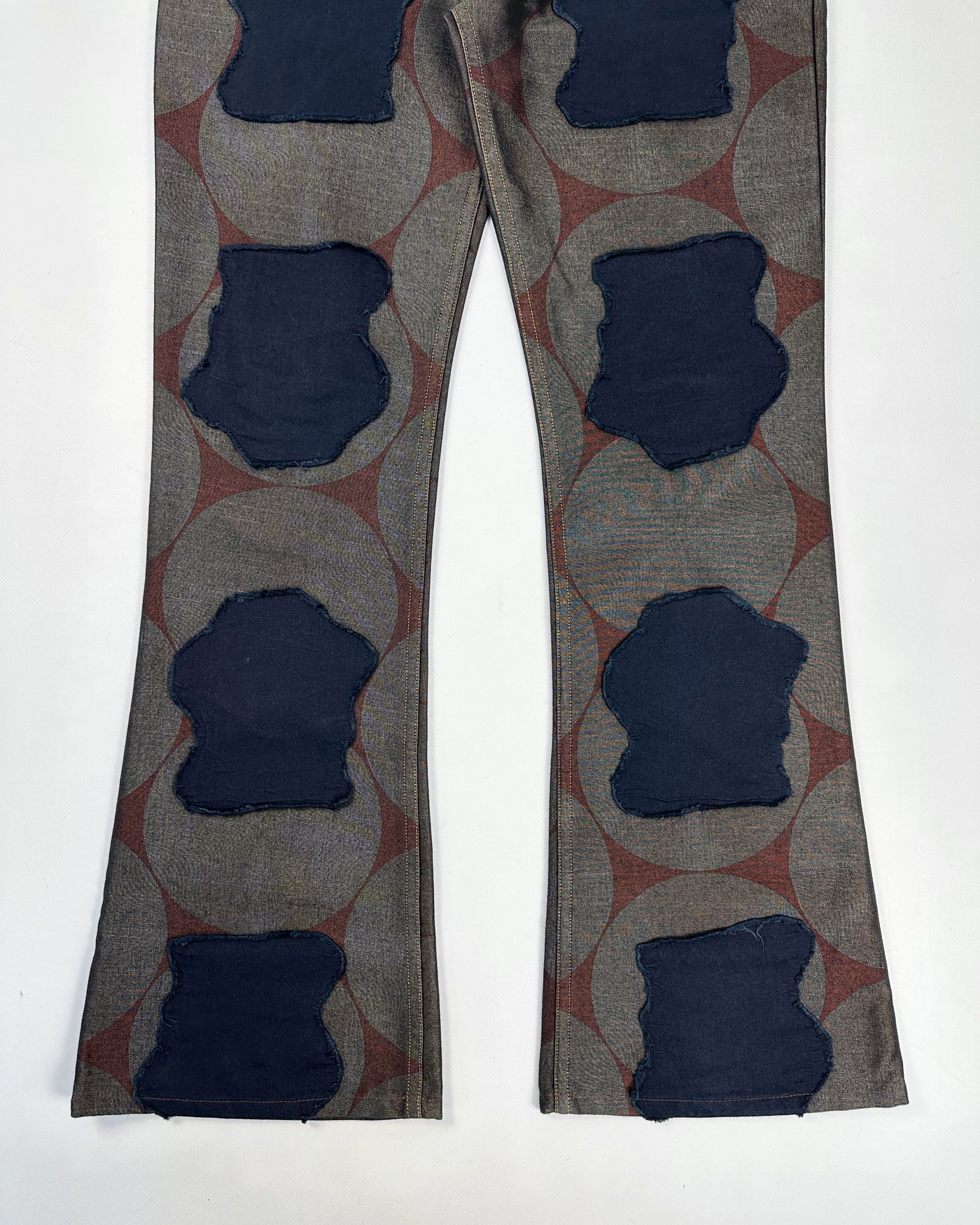 Custo Barcelona Square Pattern Patches Pants 2000's