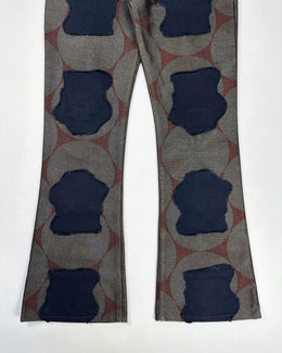 Custo Barcelona Square Pattern Patches Pants 2000's