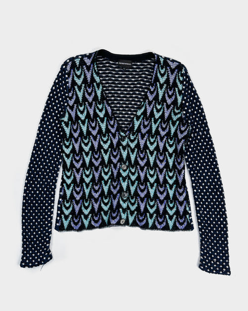 Armani Multicolor Wool Cardigan 1990's - Vintagetts