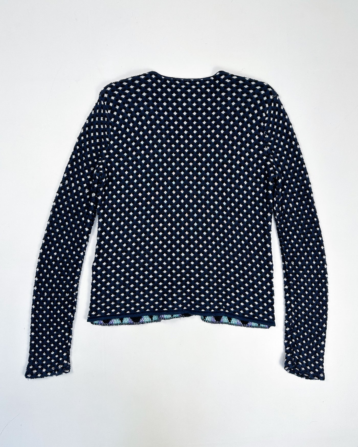 Armani Multicolor Wool Cardigan 1990's