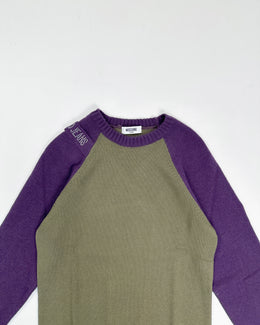 Moschino Purple and Green Knitwear 2000's