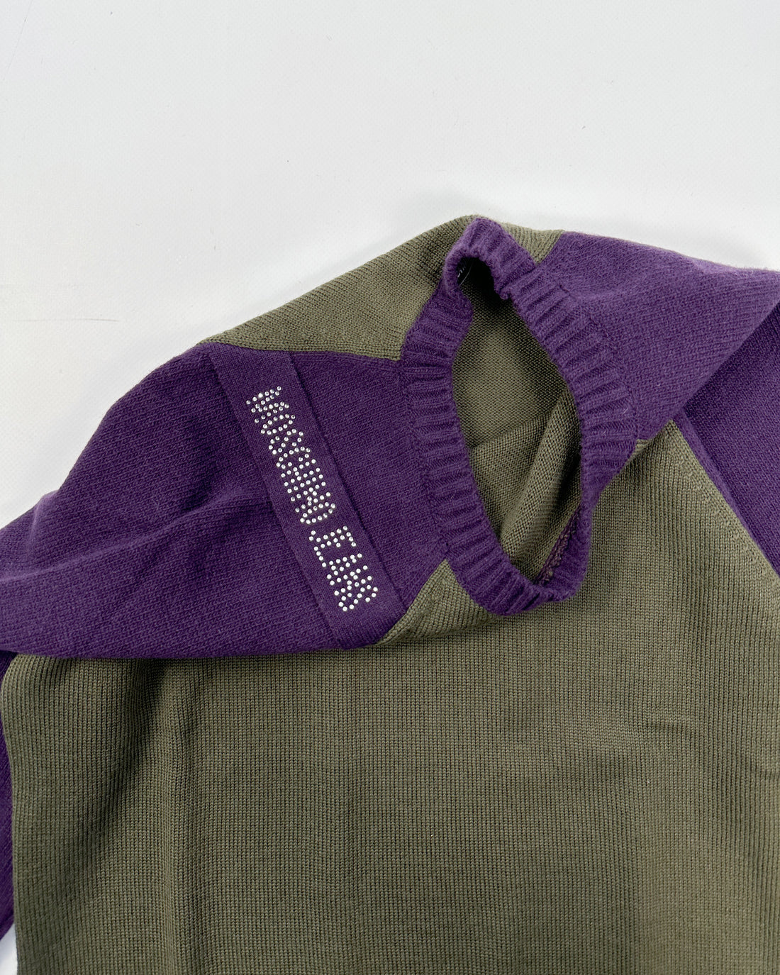 Moschino Purple and Green Knitwear 2000's