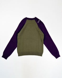 Moschino Purple and Green Knitwear 2000's