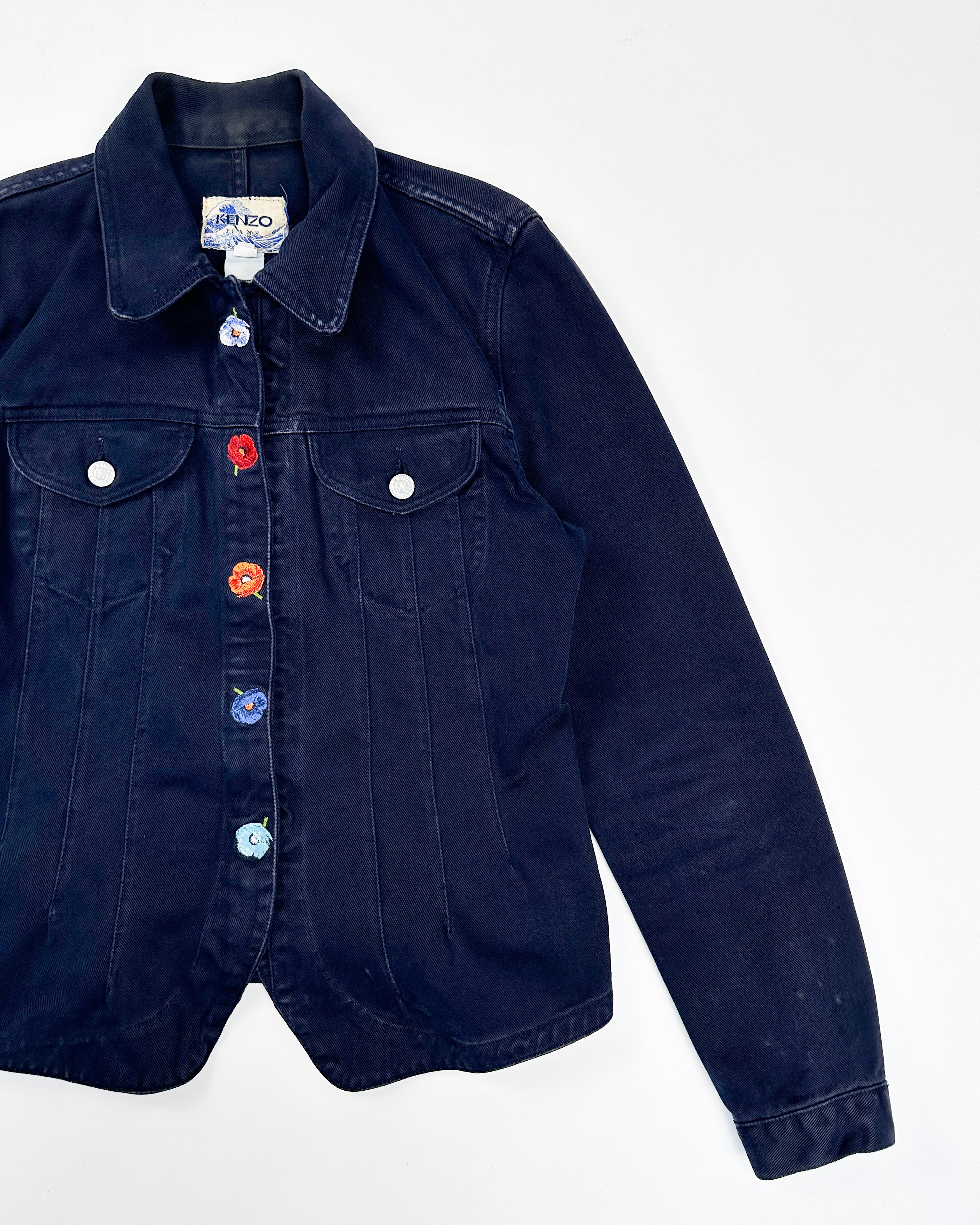 Kenzo Jeans Flowers Denim Jacket 1990's – Vintage TTS